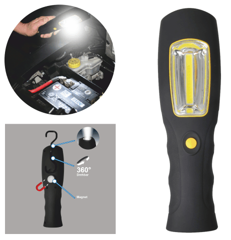 COB-LED Arbeitsleuchte batteriebetrieben COB-LED Arbeitsleuchte batteriebetrieben