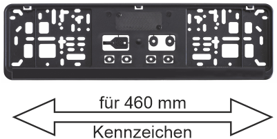 megakutas Nummernschildhalter, Kfz-Kennzeichenhalter für Autokennzeichen  mit Klicksystem, inkl. 8 Schrauben und 8 Vibrationsdämpfer, einfach und