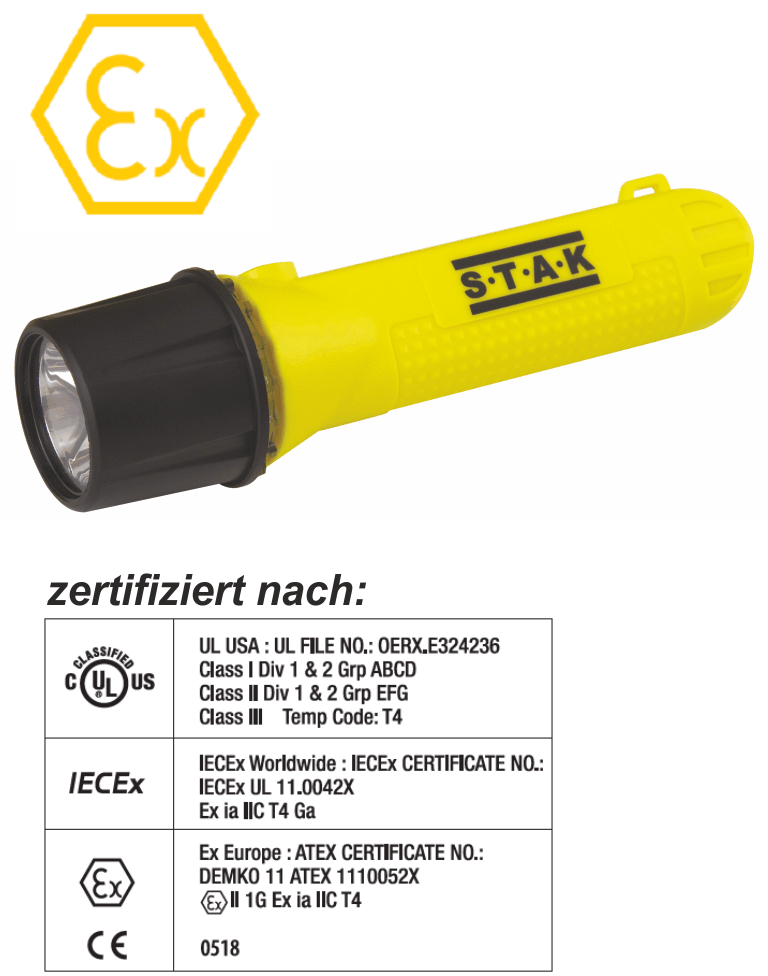 ATEX-Sicherheitstaschenlampe