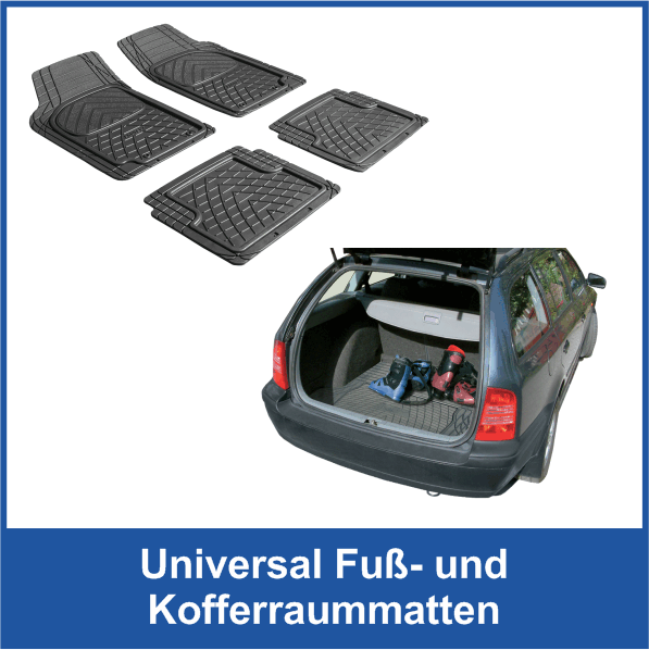 Universal Fuß- und Kofferraummatten