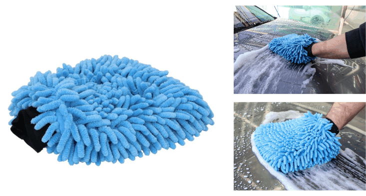 Waschhandschuh Chenille Mikrofaser