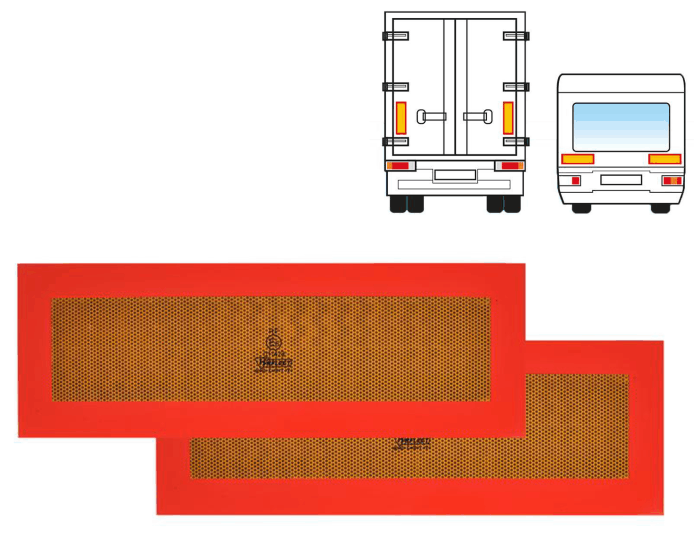 Warntafel Aufkleber ECE 70