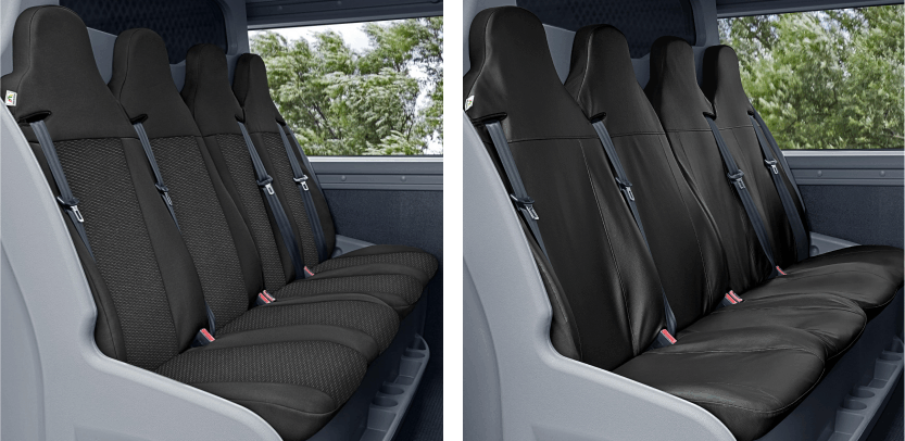 Passform Sitzbezüge Renault Master Opel Movano und Nissan NV 400 für 4er Sitzbank