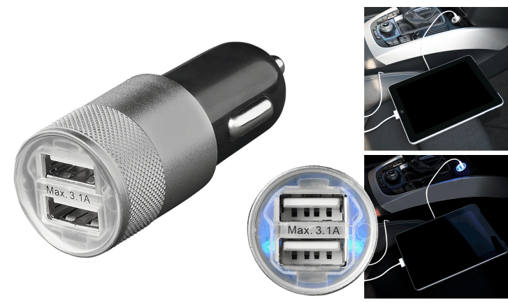 USB Ladeger�t 2-fach