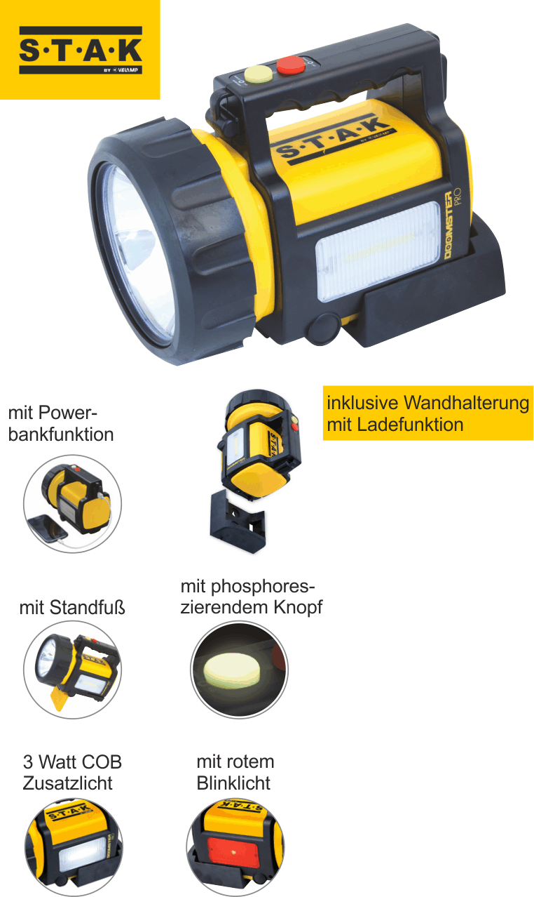 Akku-Handstrahler Doomster Pro