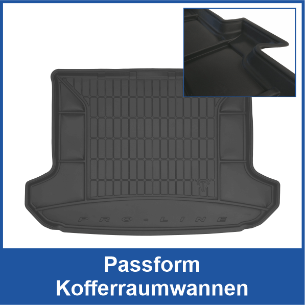 Passform Kofferraumwannen