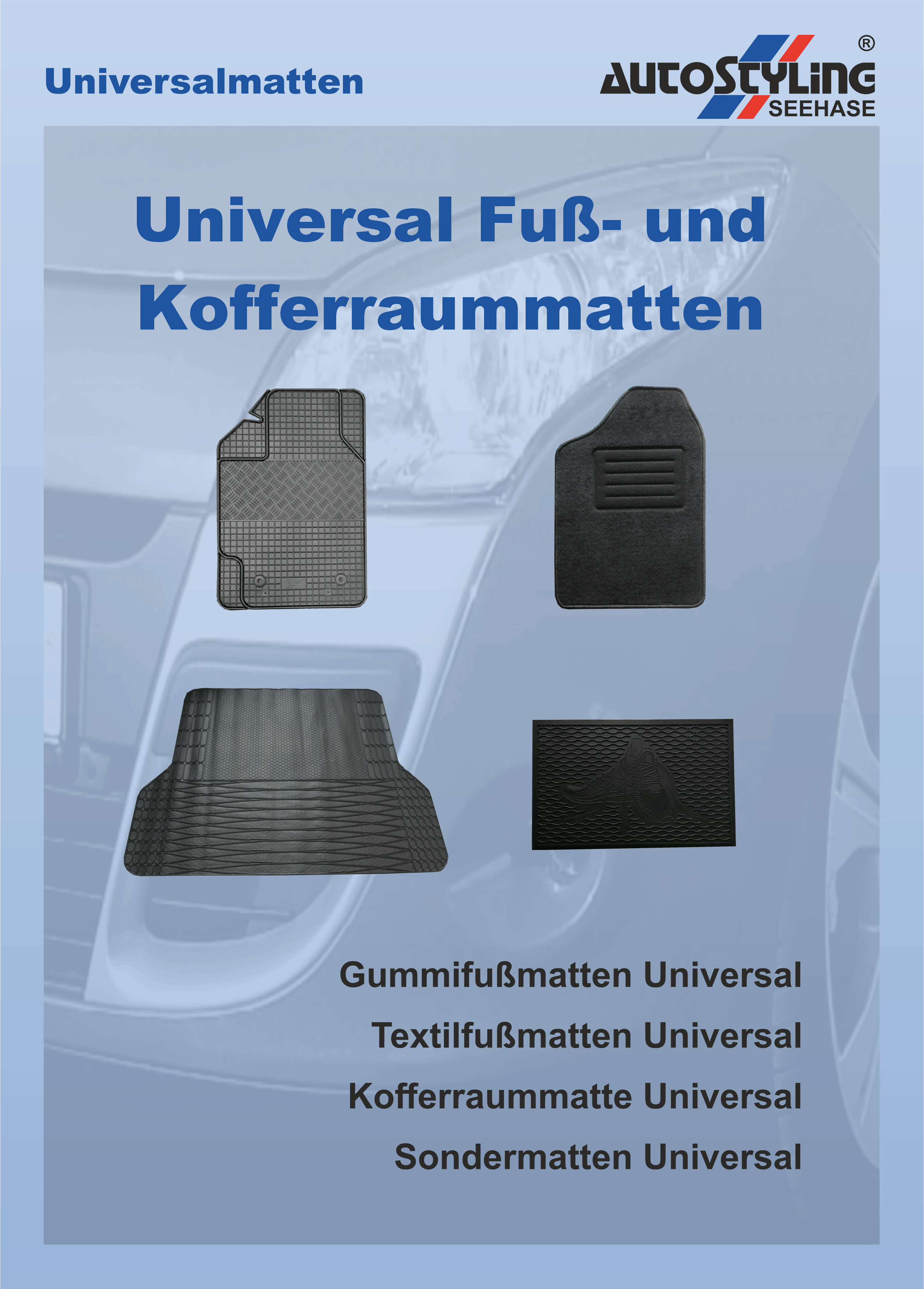 Fußmatten / Kofferraummatten Universal