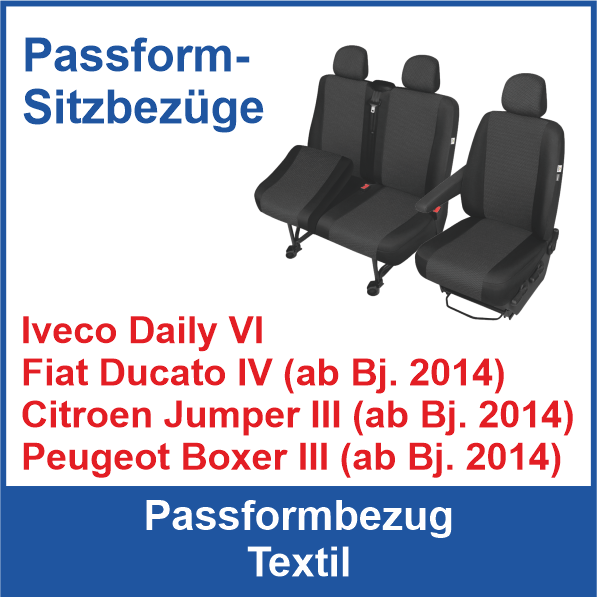 Transporterbezug Passform Daily Ducato